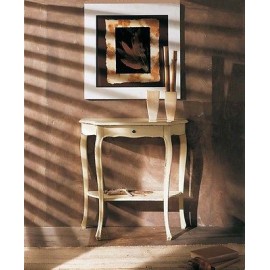 CONSOLLELEGNO TABLE WITH SOLID WHITE gleaned ANTICATO