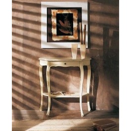 CONSOLLELEGNO TABLE WITH SOLID WHITE gleaned ANTICATO