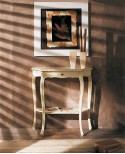 CONSOLLELEGNO TABLE WITH SOLID WHITE gleaned ANTICATO