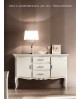MOBILE CREDENZA LEGNO MASSELLO COL BIANCO ANTICATO X SALA SALOTTO