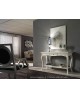 TABLE CONSOLE WOOD COL WHITE AND GOLD BICOLORE 135 p 47 h 80
