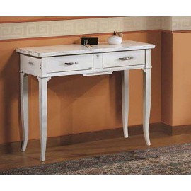CONSOLLELEGNO TABLE WITH SOLID WHITE gleaned ANTICATO