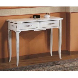 CONSOLLELEGNO TABLE WITH SOLID WHITE gleaned ANTICATO