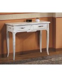 CONSOLLELEGNO TABLE WITH SOLID WHITE gleaned ANTICATO