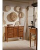 MOBILE CREDENZA 8 CASSETTI LEGNO MASSELLO