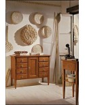 MOBILE CREDENZA 8 CASSETTI LEGNO MASSELLO