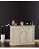 MOBILE CREDENZA 3 ANTE 1 CASS LACCATO AVORIO ANTICATO