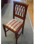 2 PEZZI SEDIA LEGNO CUCINA SALA IMBOTTITA ARTE POVERA MASSELLO VARI COLORI