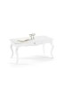 TAVOLO BIANCO OPACO PIANO IN LEGNO 100 X 50 X h 45 TAVOLINO BASSO X SALOTTO