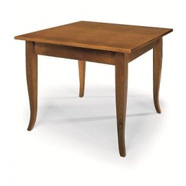 TAVOLO RETTANGOLARE FISSO 120X80 LEGNO COL NOCE ARTE POVERA SUPER PREZZO