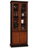 LIBRERIA VETRINA MODULARE LEGNO MASSELLO LACCATO