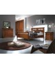 CAMERA MATRIMONIALE NOCE ARMADIO -COMO-LETTO-SPECCHIO-COMODINI LEGNO MASSELLO