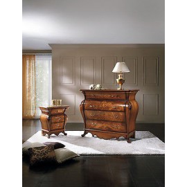 Cabecera de la habitación taracea BOMBATOARTIGIANALE