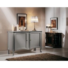 MÖBEL LACKIERTE DRESSER GREY MASSIVHOLZ