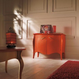 CREDENZA BOMBATA legno massello vari colori