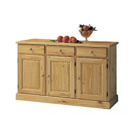 CREDENZA IN PINO BASELEGNO COLORE MIELE - NOCE - NATURALE stile montagna