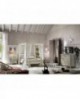 CANOPY BED IN WOOD WITH white or ivory