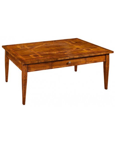 Tavolino IN LEGNO MASSELLO DA SALOTTO L.127 P.78 H.51 VARI COLORI