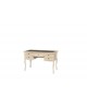 WOODEN DESK TABLE TOP COUNTRY ANTIQUE IVORY LEATHER COLLECTION