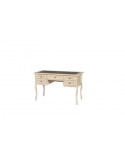 WOODEN DESK TABLE TOP COUNTRY ANTIQUE IVORY LEATHER COLLECTION