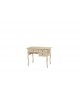 TABLE DESK WOOD FLOOR WITH DECOR ANTIQUE IVORY COUNTRY COLLECTION
