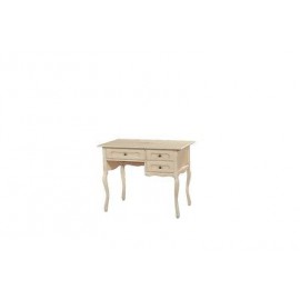 TABLE DESK WOOD FLOOR WITH DECOR ANTIQUE IVORY COUNTRY COLLECTION