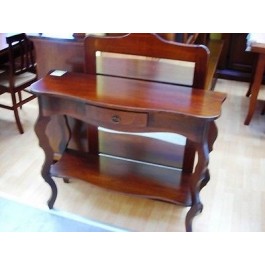 WOODEN CONSOLE TABLE ENTRY NO POOR ART MIRROR