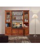 GABINETE DE PARED SOPORTE DE BIBLIOTECA DÍA TV CON LA NUEZ DE MADERA VENETO