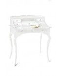 TABLE DESK 5 DRAWERS LACQUERED MATT WHITE