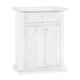 MUEBLE TELEPHONE PUERTA CALIDAD EXCELENTE '2 PUERTAS 1 CAJÓN MATT WHITE mate