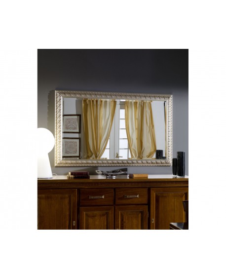 SPECCHIO IN LEGNO ARTIGIANALE - MADE IN ITALY