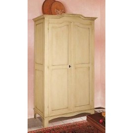 CABINET WOOD DECORATED HAND PAINTED ANTIQUE - COUNTRY