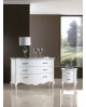 IN OFFERTA COMODINO 2 CASSETTI LACCATO BIANCO