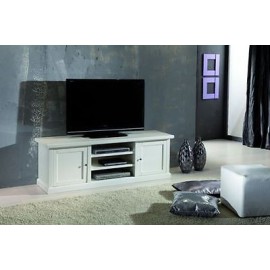 Banco móvil de la TV PECHO blanco mate