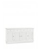 CREDENZA 4 VANI BASE NAPOLETANA IN LEGNO COLORE BIANCO OPACO