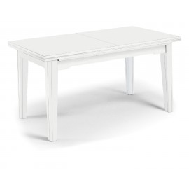 TAVOLO FRATTINO ALLUNGABILE 160X85 IN LEGNO COL BIANCO OPACO