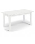 Mesa extensible Frattino 160x85 madera con blanco mate