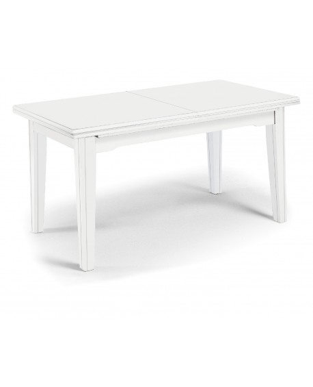 TAVOLO FRATTINO ALLUNGABILE 180X100 IN LEGNO COL BIANCO OPACO