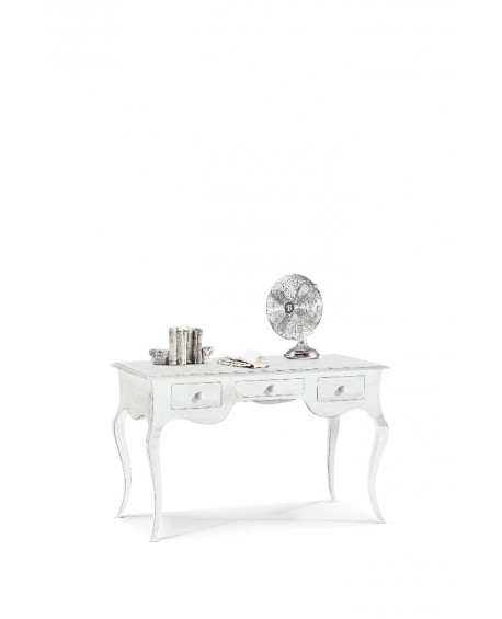 TABLA DESK consola de escritorio CM 130 blanco opaco MADERA VENETO PRODUCTO