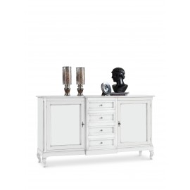 CREDENZA CREDENZONE IN LEGNO COL BIANCO OPACO