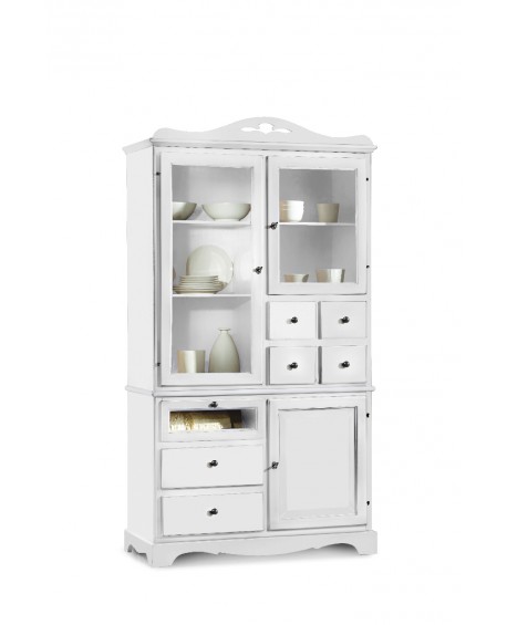 DISPENSA IN LEGNO COL BIANCO OPACO