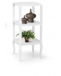 LIBRARY TABLE IN WOOD WITH MATT WHITE