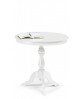 TAVOLO BIANCO OPACO ROTONDO DIAM 60 - TONDO LEGNO MASSELLO LACCATA BIANCO