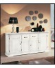 CREDENZA CREDENZONE IN LEGNO BIANCO ANTICATO PROMOZIONE