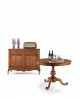TAVOLO ROTONDO IN LEGNO COL NOCE BASSANO diam 120