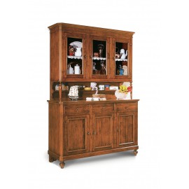 CREDENZA IN LEGNO MASSELLO COLORE NOCE - MADE IN ITALY