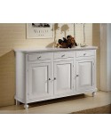 MUEBLE BASIC BELIEF NAPOLETANA 3 PUERTAS ART POOR pintado de blanco
