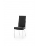 SEDIA IN LEGNO E ECO PELLE IMBOTTITA COL NERO MADE IN ITALY