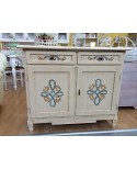 DRESSER WOOD DECORATED BY HAND PAINTED ANTIQUE COUNTRY COLLECTION