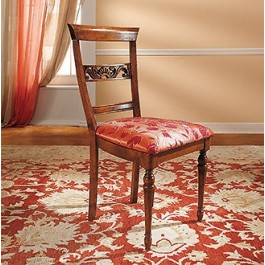 Holzstuhl NUSSBAUM FARBE SEAT gepolsterter Stuhl